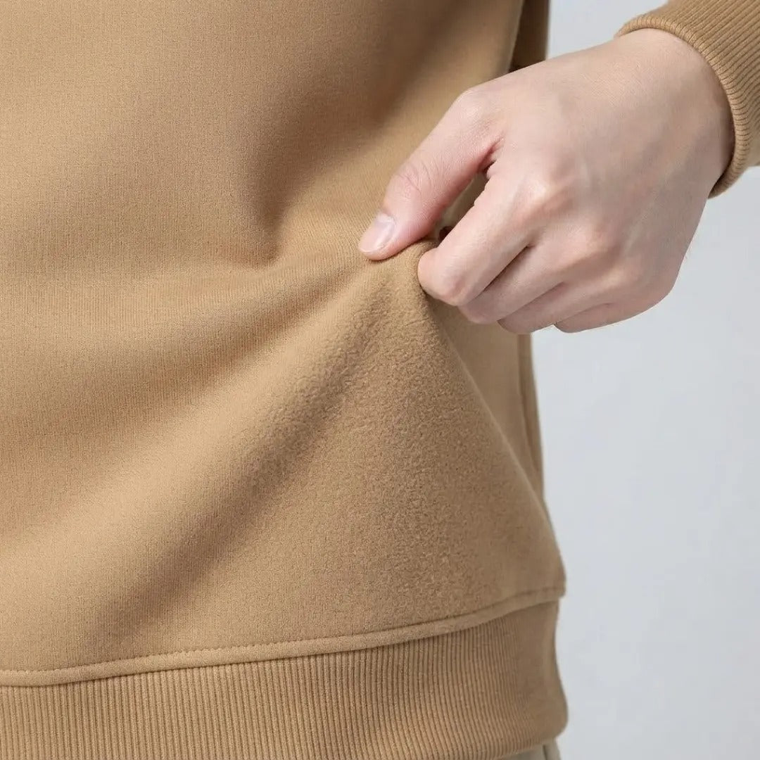 Embossed Topography Crew Neck Sweatshirt