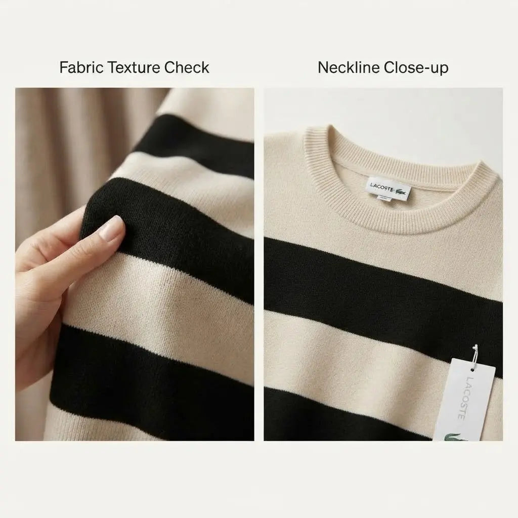 Men’s Striped Crew Neck Sweater Shirt
