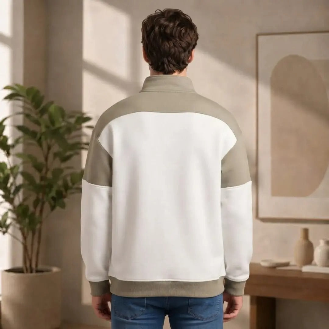Men's Colorblock Half-Zip Sweatshirt