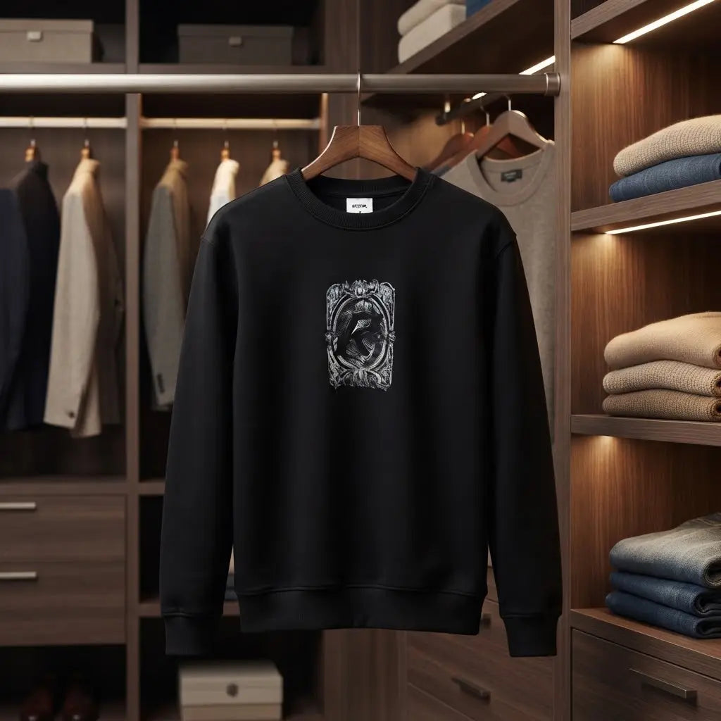 Men’s Ornate Graphic Crewneck Sweatshirt