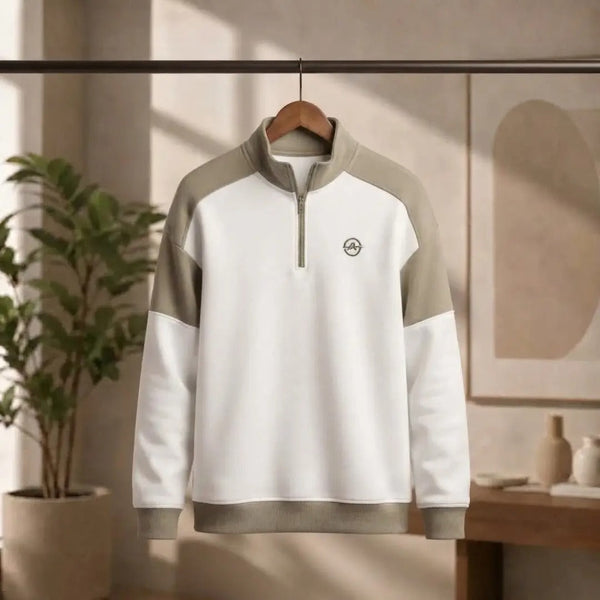 Men's Colorblock Half-Zip Sweatshirt