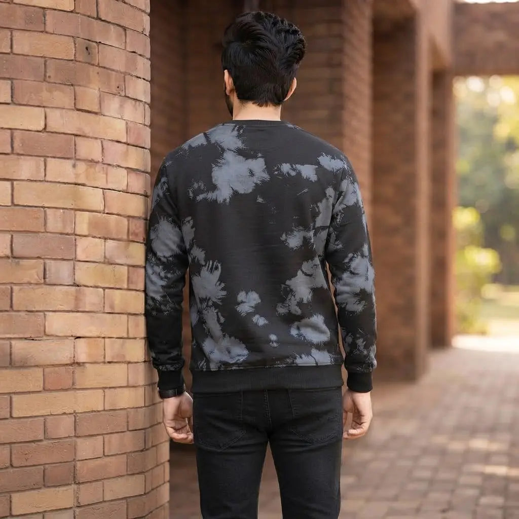 Men’s Tie-Dye Graphic Crewneck Sweatshirt