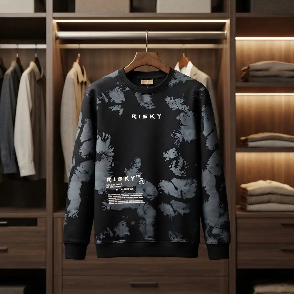 Men’s Tie-Dye Graphic Crewneck Sweatshirt