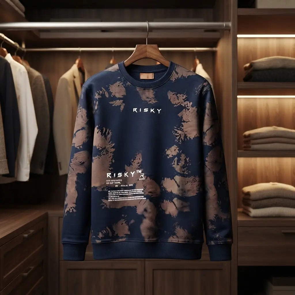Men’s Tie-Dye Graphic Crewneck Sweatshirt